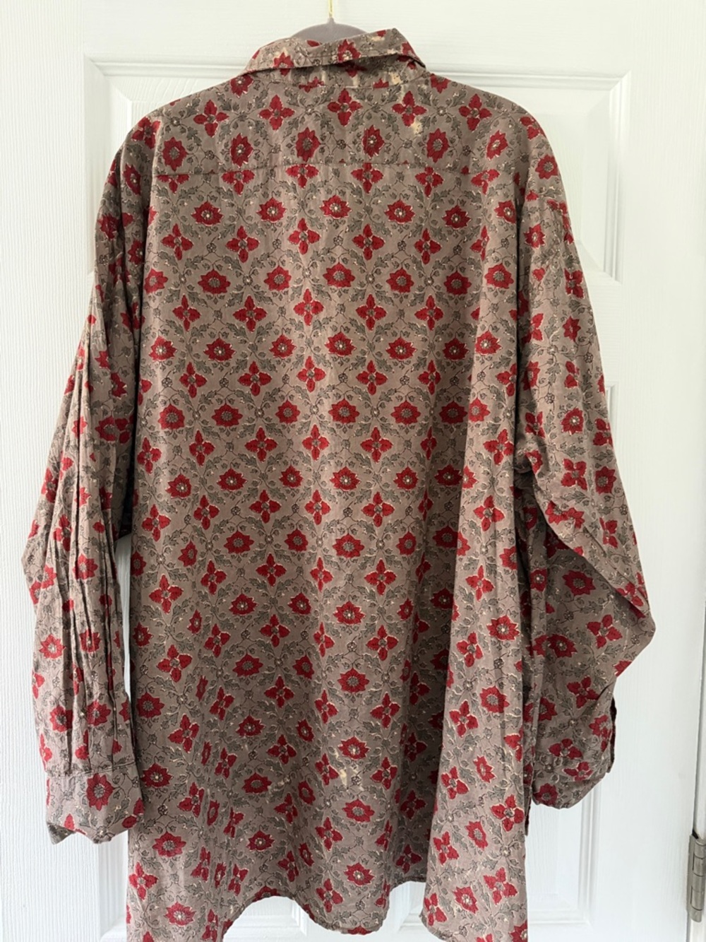 Jaded Gypsy Oversized Blouse Shirt Size large NWOT RANDOM BLEACH LOOK SPOTS - Picture 10 of 12